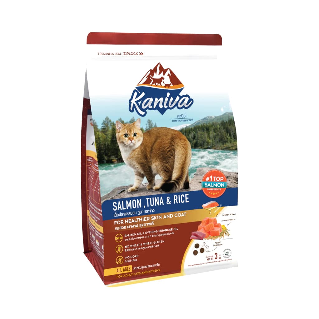Kaniva Salmon Tuna & Rice For Healthier Skin & Coat 3kg Pack