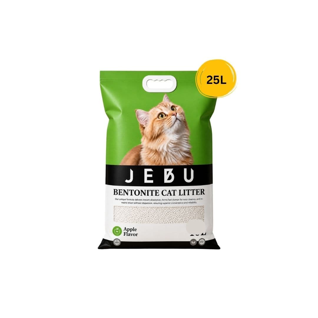 JEBU Bentonite Cat Litter 25L (Apple)