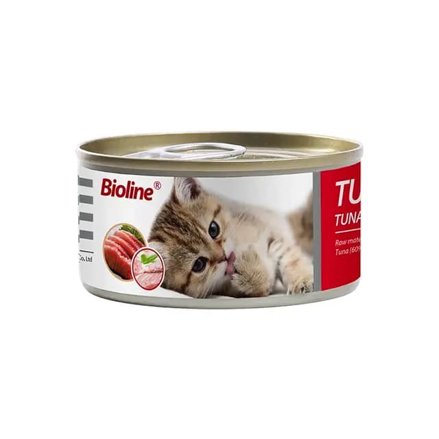 Bioline Tuna & Beef 85g Can