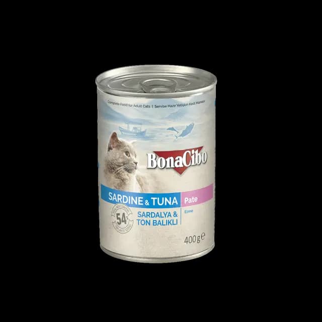 Bonacibo Adult Sardine & Tuna Pate 400g Can