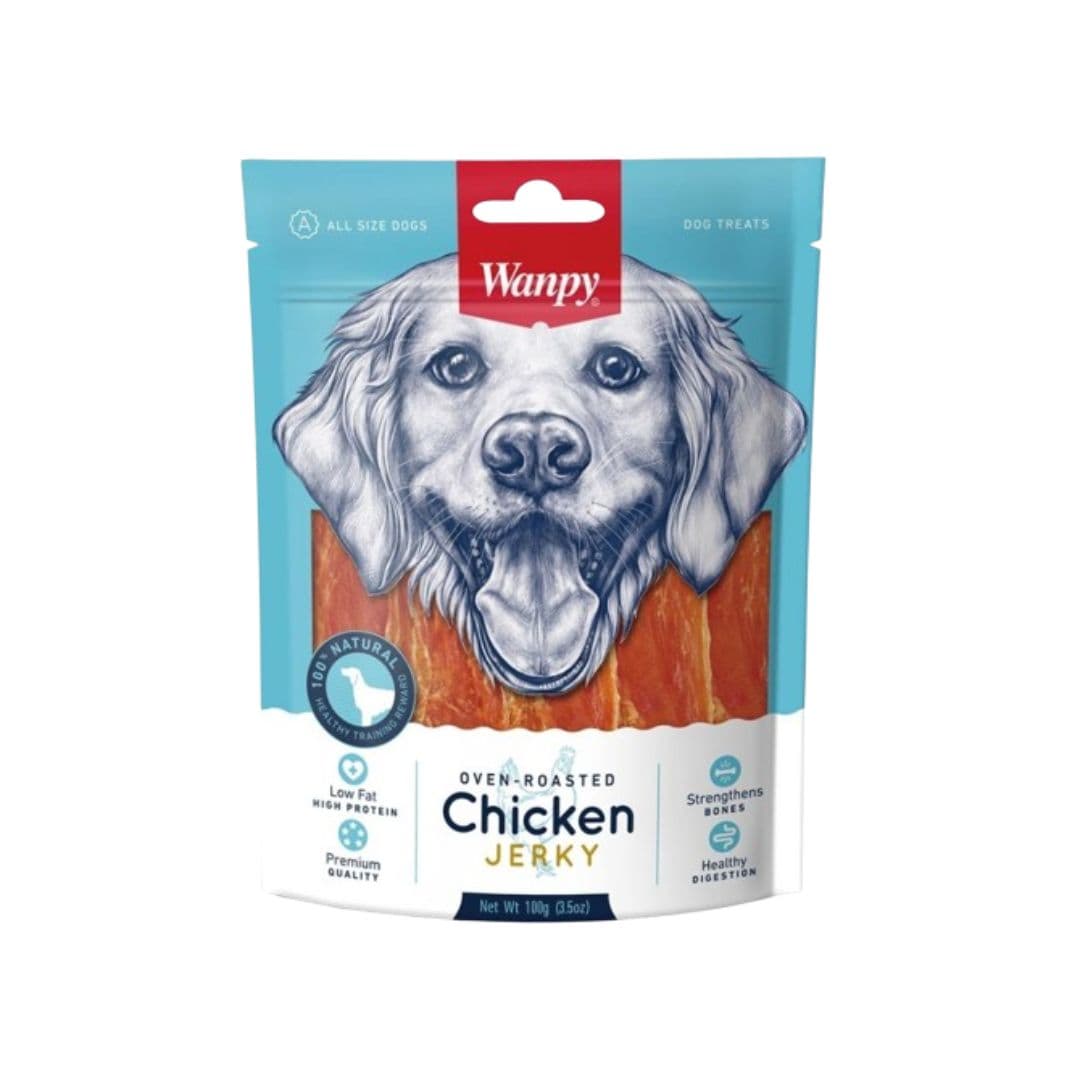 Wanpy Oven Rosated Chicken Jeerky 100g Pack