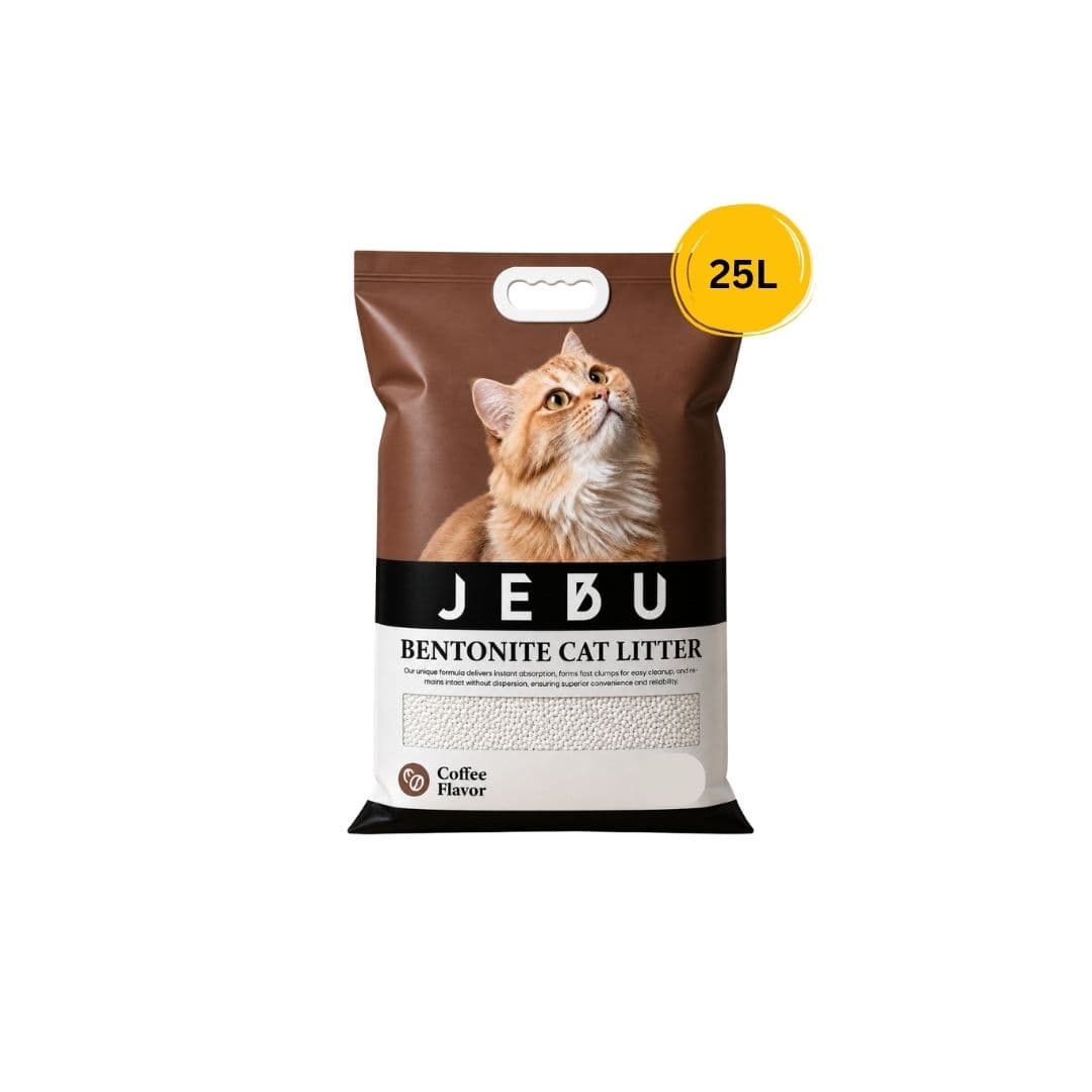JEBU Bentonite Cat Litter 25L (Coffe)