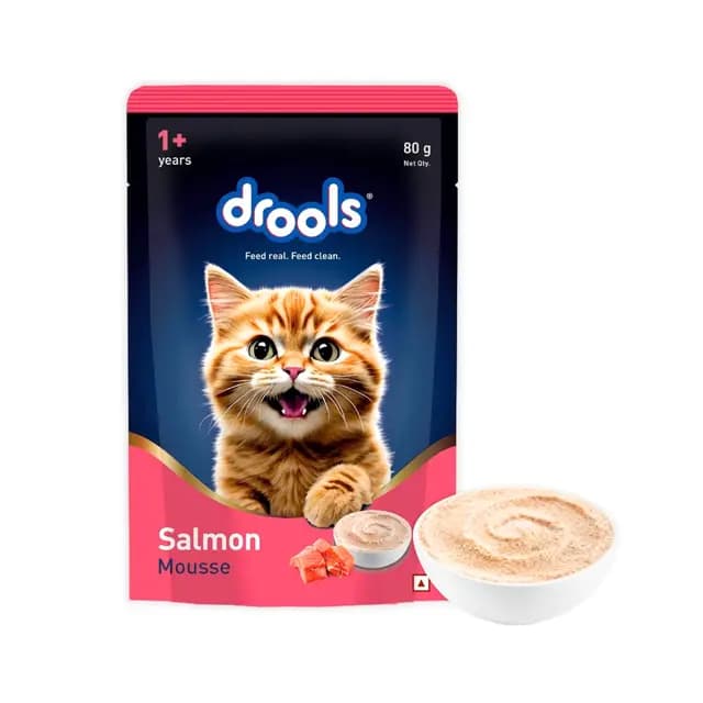Drools Adult Salmon Mousse 80g Pack