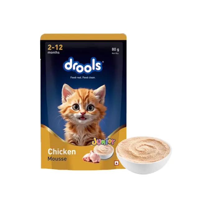 Drools Junior Chicken Mousse 80g Pack