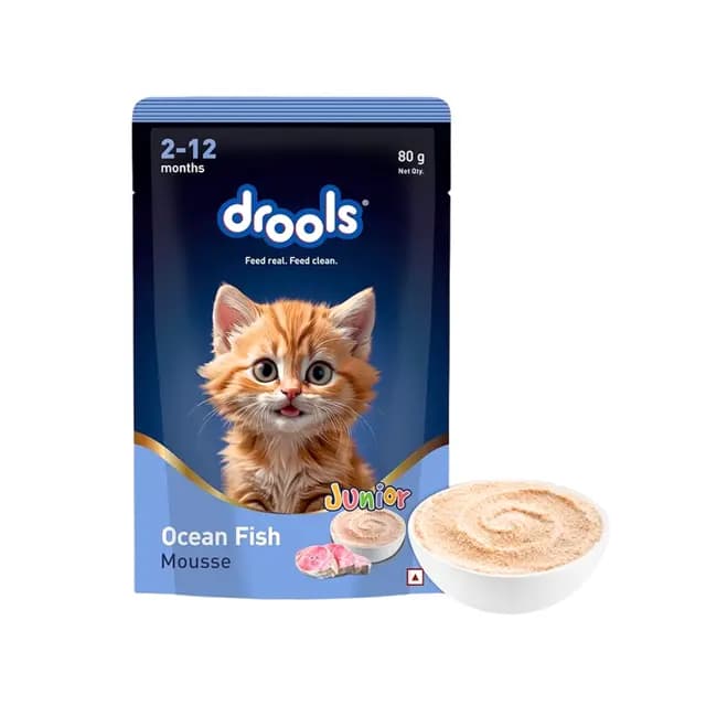 Drools Junior Ocean Fish Mousse 80g Pack