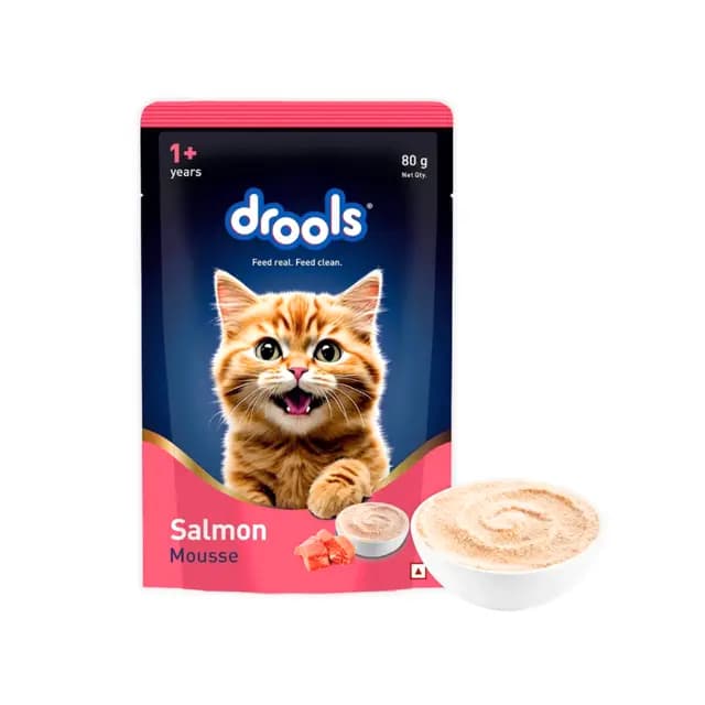 Drools Junior Salmon Mousse 80g Pack