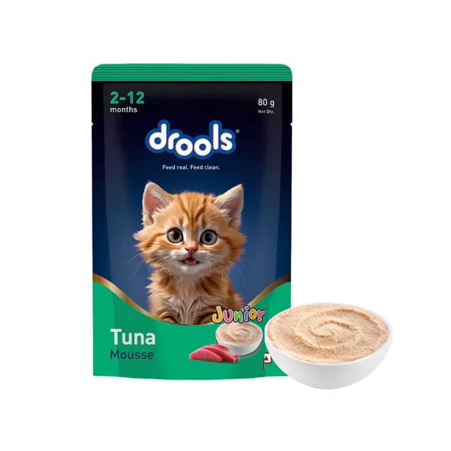 Drools Junior Tuna Mousse 80g Pack