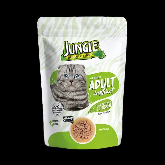 Jungle Adult Chunks with Chicken 100g Pack