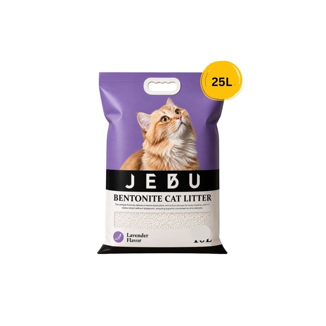 JEBU Bentonite Cat Litter 25L (Lavender)