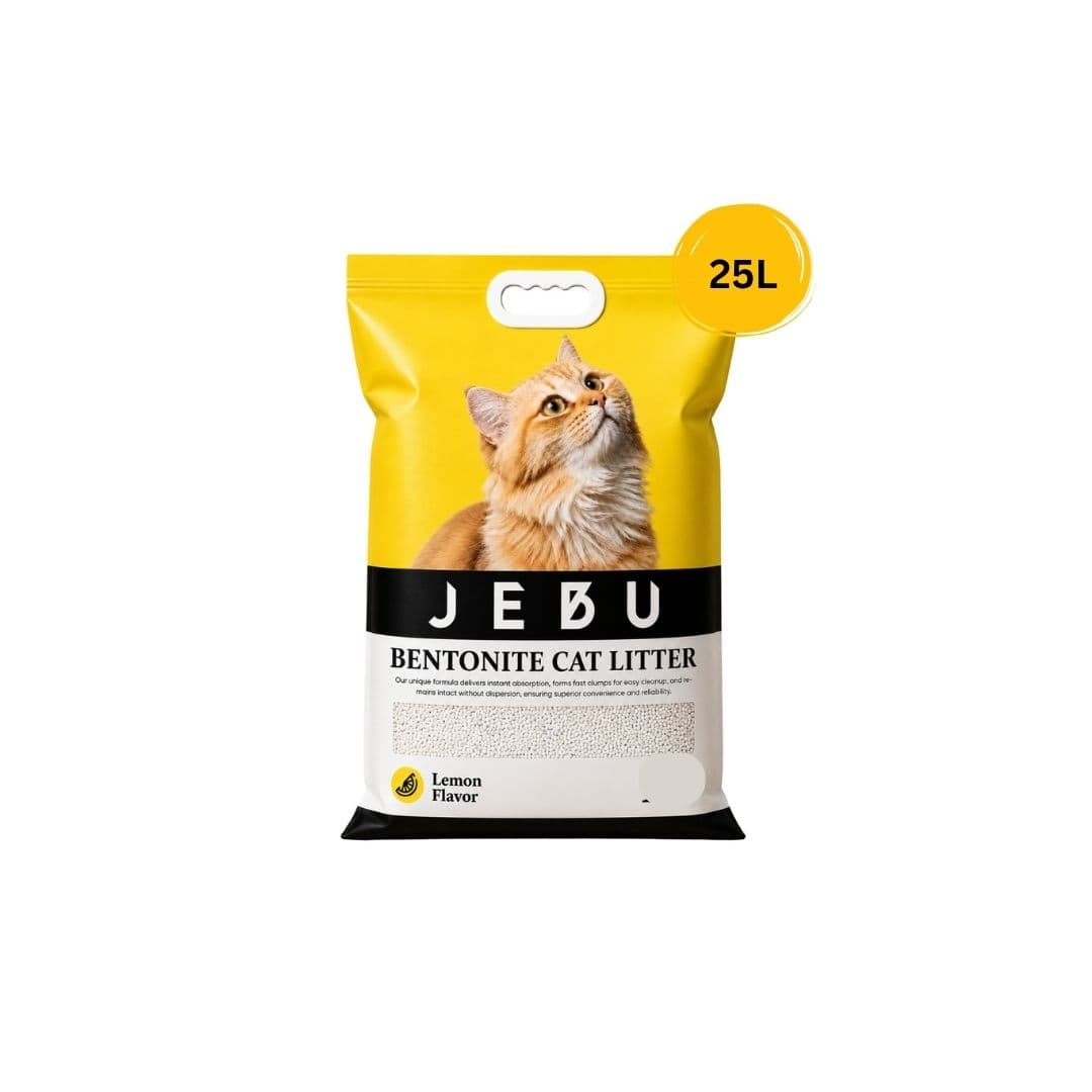 JEBU Bentonite Cat Litter 25L (Lemon)