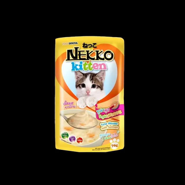 Nekko Kitten Tuna Mouse With Salmon In Jelly 70g Pkt ( NP 20 )