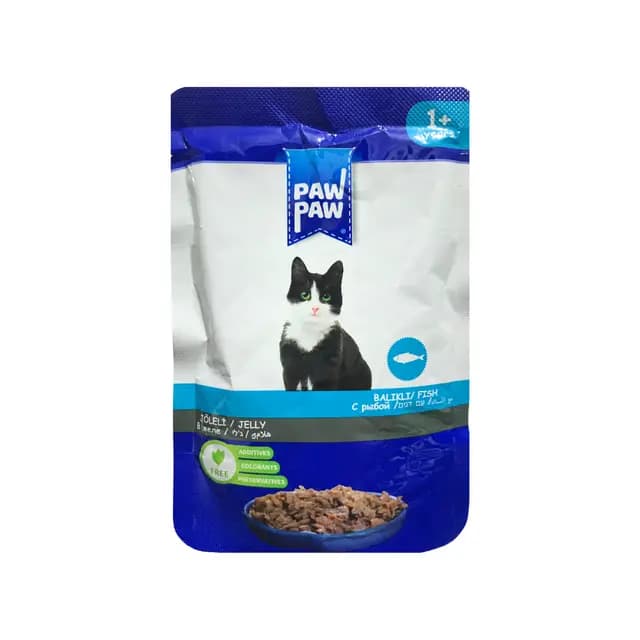 Paw Paw Adult Fish In Jelly 85g Pack