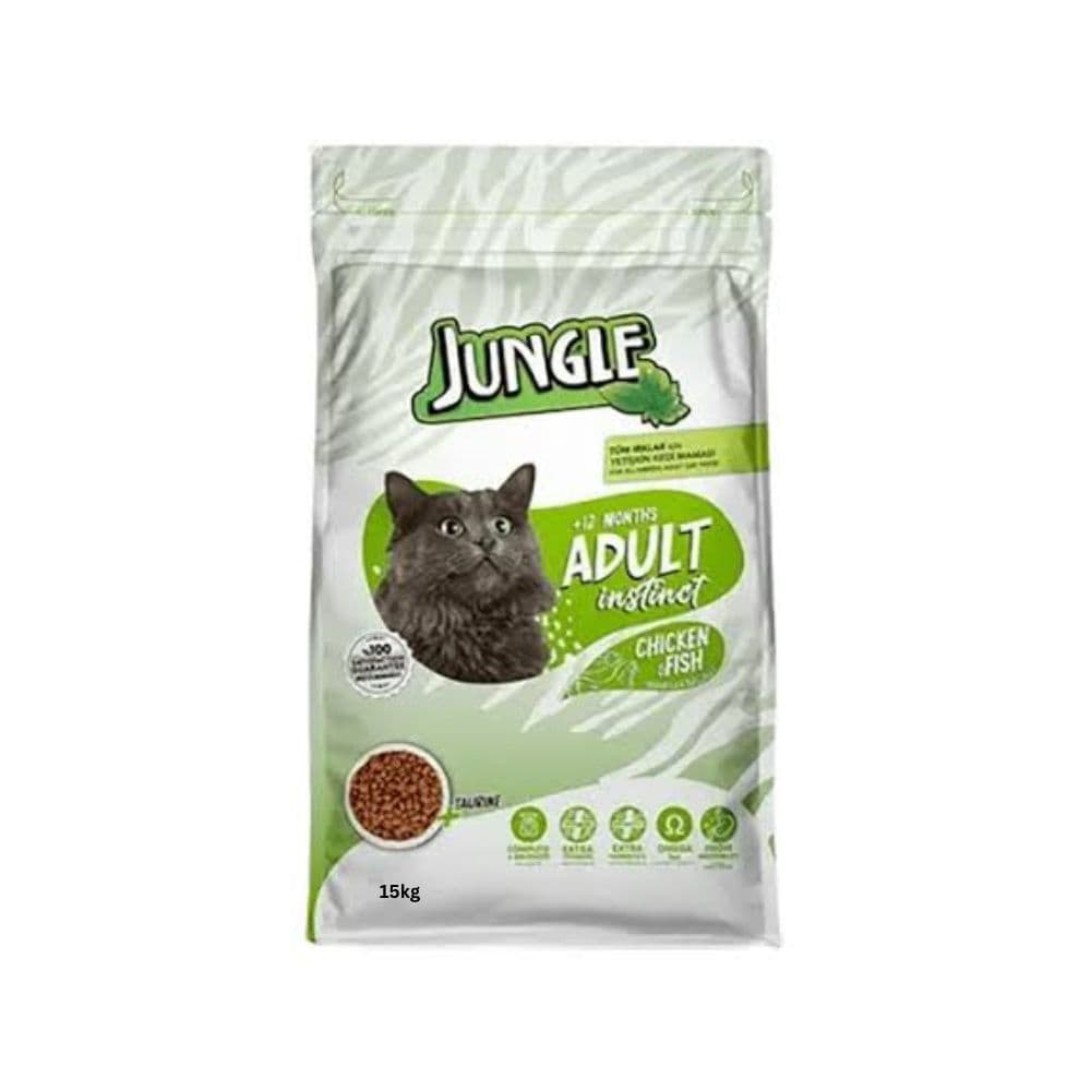 Jungle Adult Chicken & Fish 15kg Pack