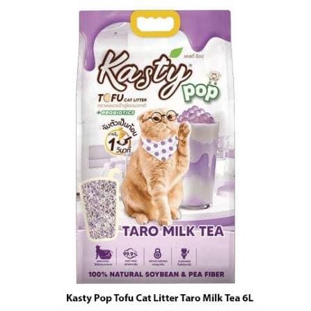 Kasty Pop Tofu Cat Litter Taro Milk Tea Flavor 6L