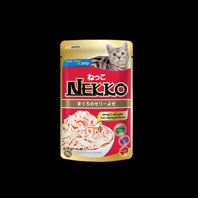 Nekko Adult Tuna Topping Kanikama In Jelly 70g Pkt ( NP 3 )