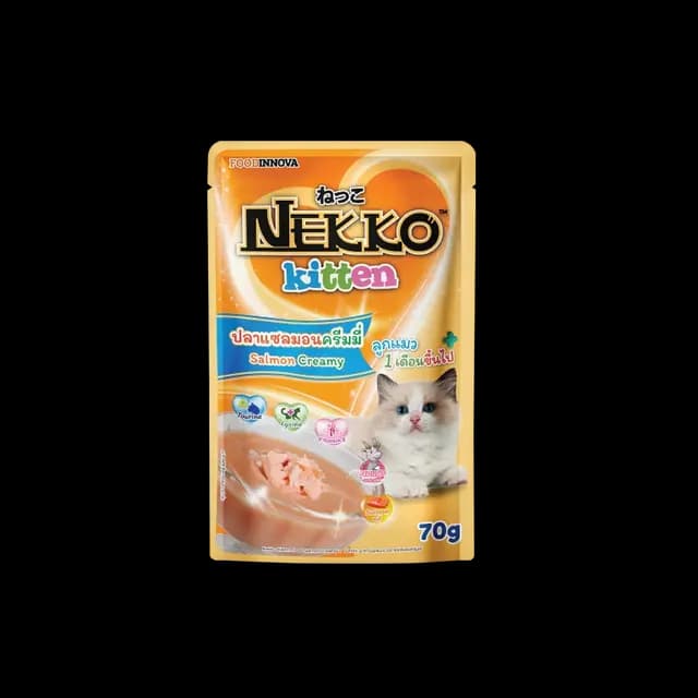 Nekko Kitten Salmon Creamy 70g Pkt ( NP 35 )