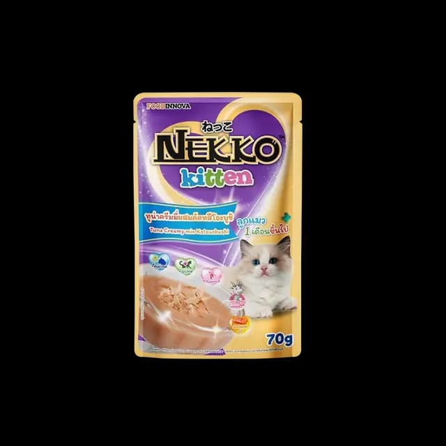 Nekko Kitten Tuna Creamy Mix Katsuobushi 70g Pkt ( NP 33 )