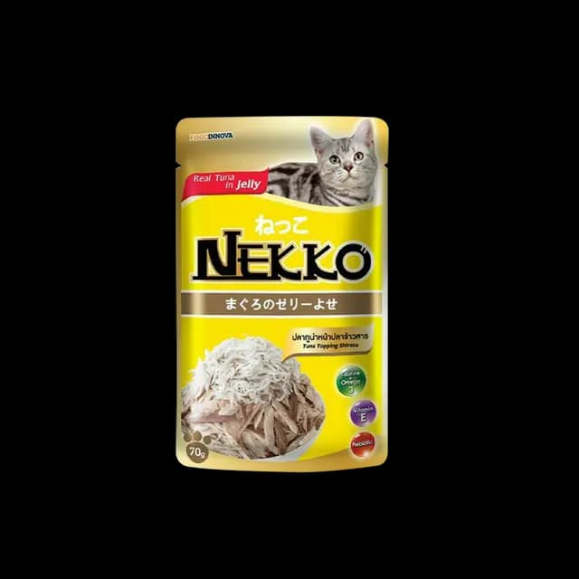 Nekko Adult Tuna Topping Shirasu In Jelly 70g Pkt ( NP 7 )