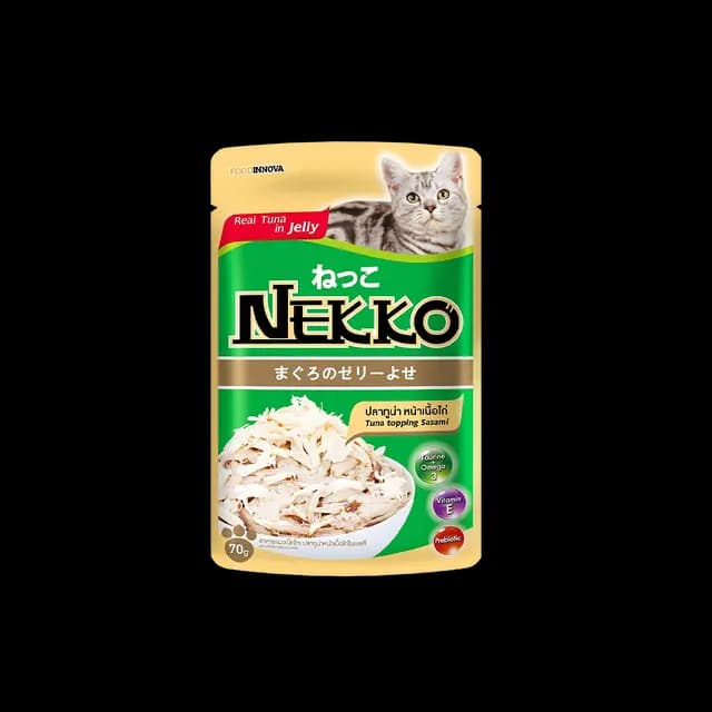 Nekko Adult Tuna Topping Sasami In Jelly 70g Pkt ( NP 2 )