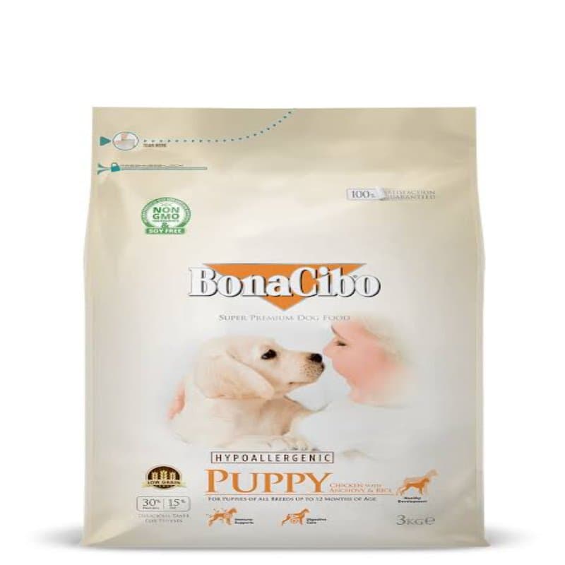 Bonacibo Adult Chicken with Anchovy & Rice (High Energy) 4kg Pack