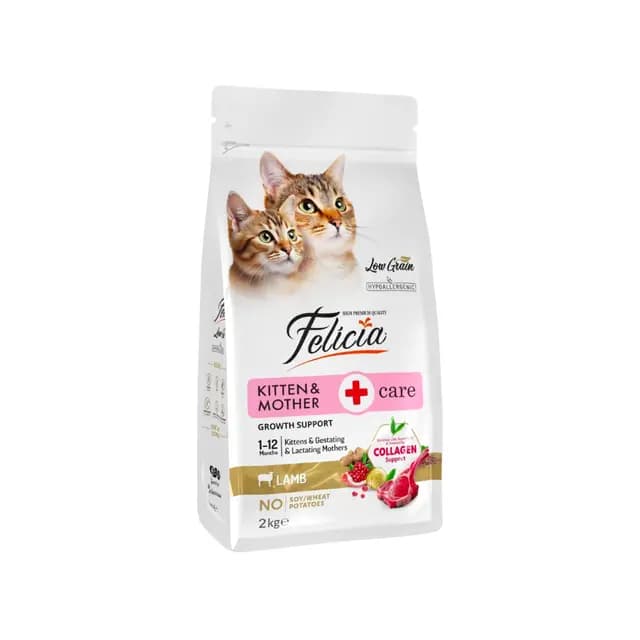 Felicia KITTEN & MOTHER Care With Lamb (Low Grain) 2kg Pack