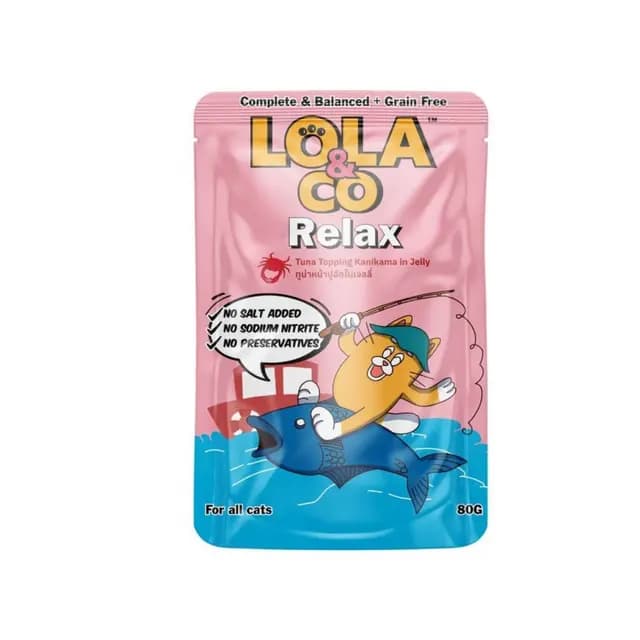 Lola & Co Tuna Topping Kanikama in Jelly ( Relax ) 80g Pack